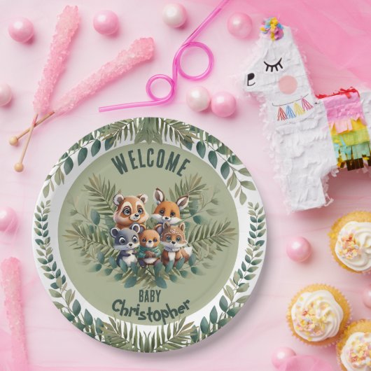 Nature Inspiriert Paper-Teller Pappteller (Party)