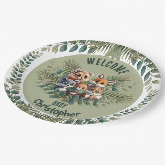 Nature Inspiriert Paper-Teller Pappteller (Schrägansicht)