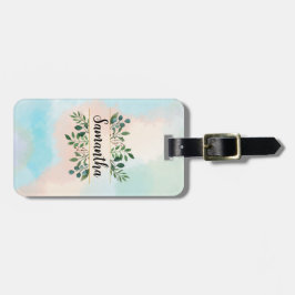Nature Inspiriert Pastellfarben mit Namen Gepäckanhänger