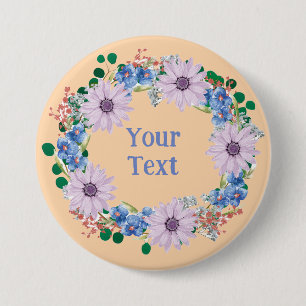 Nature-Inspirierte Lila Lapelfibel Button