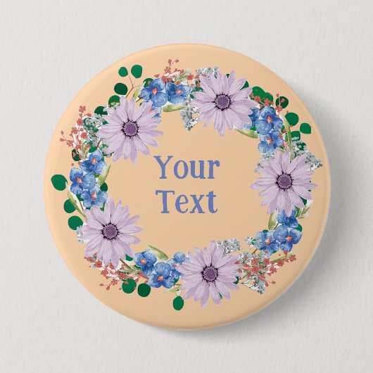 Nature-Inspirierte Lila Lapelfibel Button (Vorderseite)