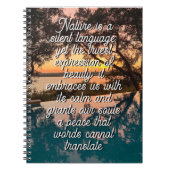 Nature is a silent language  notizblock (Vorderseite)