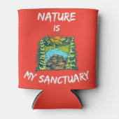 Nature Is My Sanctuary Hikers Anthem Dosenkühler (Vorderseite)