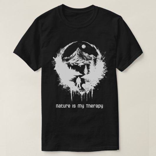 Nature is My Therapy Tshirt (Design vorne)