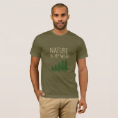 Nature Is My WiFi Men's Premium T-Shirt (Vorne ganz)