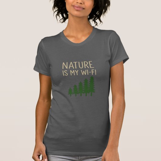 Nature Is My WiFi Premium Women's T-Shirt (Vorderseite)