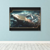 Nature Jewels Oyster Pearls Leinwanddruck (Insitu (Holzboden))