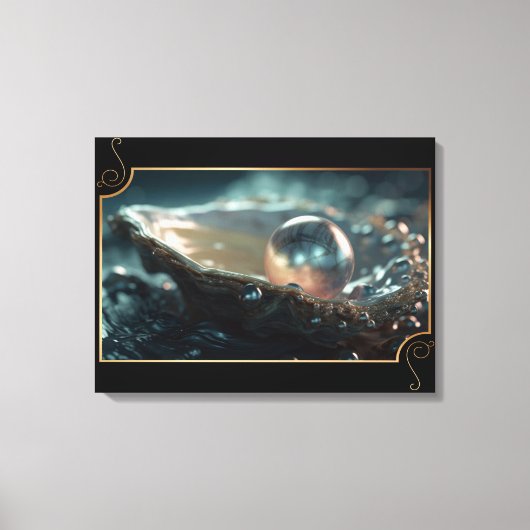 Nature Jewels Oyster Pearls Leinwanddruck (Vorderseite)