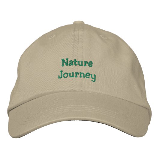 Nature Journey Hat Bestickte Baseballkappe (Vorderseite)