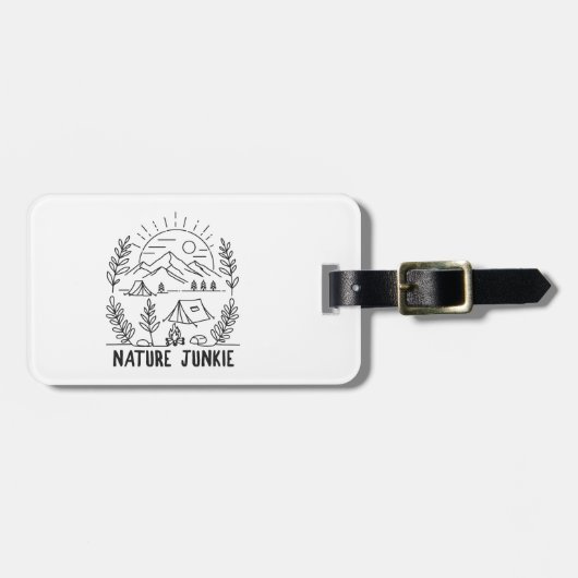 Nature Junkie Gepäckanhänger (Vorderseite horizontal)