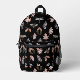 Nature Kids Black Backpack Bedruckter Rucksack