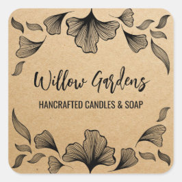 Nature Kraft Packing Stickers