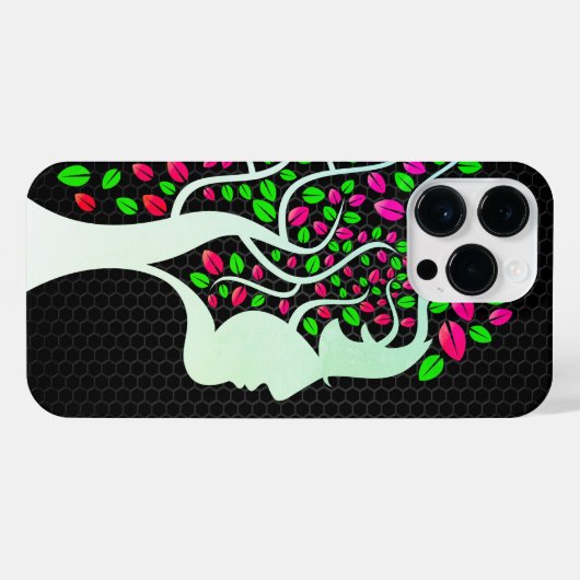 Nature Lady - Greenish Edition iPhone Hülle (Rückseite (Horizontal))