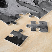 Nature Lady Jigsaw Puzzle Schwarz-Weiß-Malerei (Seite)