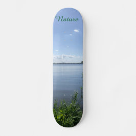 Nature lake skateboard