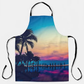 Nature Landscape Pool Palm Trees-25925 Schürze (Vorderseite)