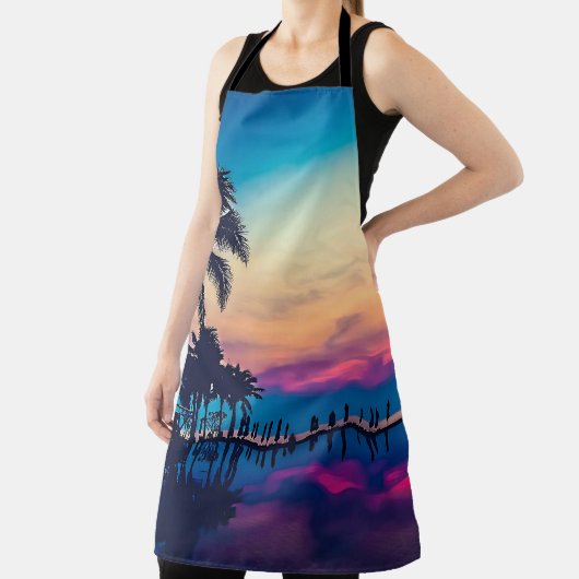 Nature Landscape Pool Palm Trees-25925 Schürze (InSitu)