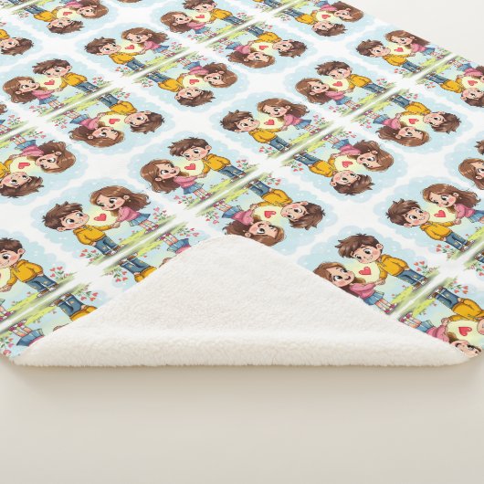 Nature Landscape Sherpa Blanket Sherpadecke (3/4)