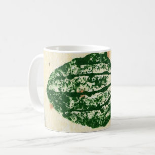 Nature Leaf Drucken grüne Frühlingsblätter. Kaffeetasse