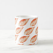 Nature Leaf Print Herbst Buche Blätter orange geka Kaffeetasse (Mittel)