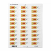 Nature Leaf Print, kleines Herbstblatt in rot, bra (Vorne)