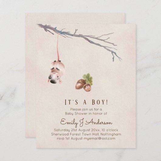 Nature Lieben Eine Kinderdusche mit Feldmäuse lädt (Vorne/Hinten)