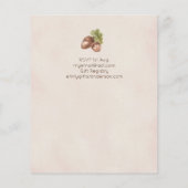 Nature Lieben Snails Kinderdusche Einladungen (Rückseite)