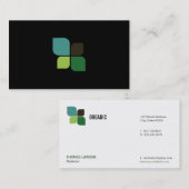 Nature Logo (Jet-schwarz) Visitenkarte (Vorne/Hinten)