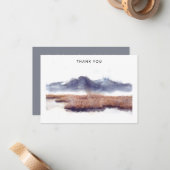 Nature Lover Beileid Vielen Dank Mitteilungskarte (Vorderseite/Rückseite Beispiel)