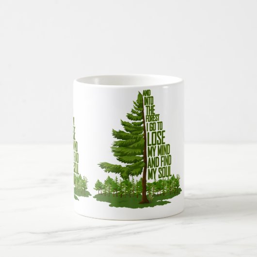Nature Lover Camping Adventure And Into The Forest Kaffeetasse (Mittel)