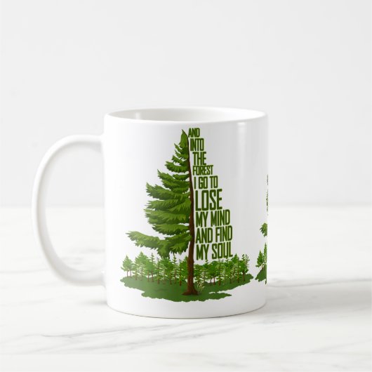 Nature Lover Camping Adventure And Into The Forest Kaffeetasse (Links)