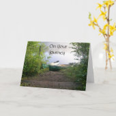 Nature Lover Canoe Journey Abschluss Karte (Gelbe Blume)