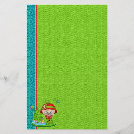Nature Lover Frog Fee Briefpapier (Vorderseite)