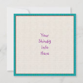 Nature Lover Frog Fee Einladung (Rückseite)