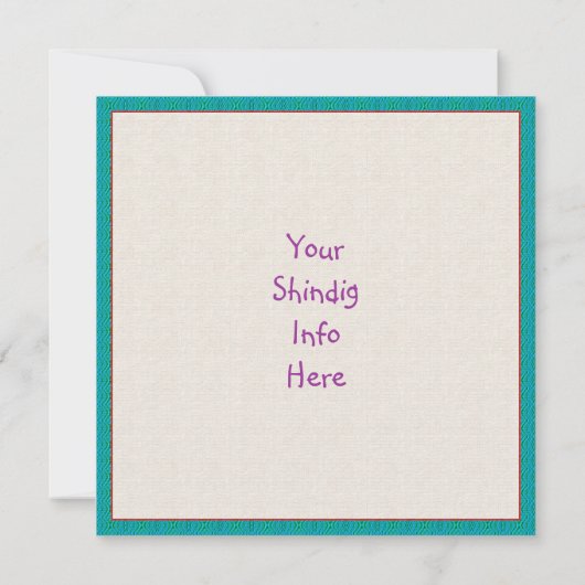 Nature Lover Frog Fee Einladung (Rückseite)