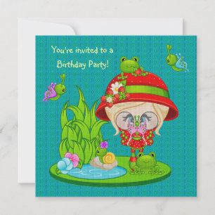 Nature Lover Frog Fee Einladung