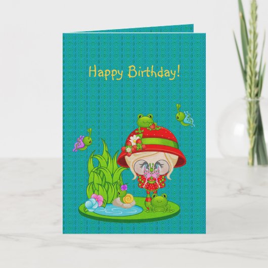 Nature Lover Frog Fee Karte (Vorderseite)