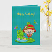 Nature Lover Frog Fee Karte (Gelbe Blume)