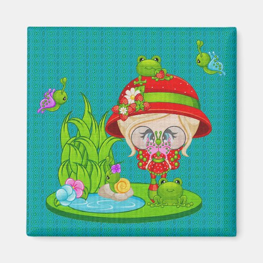 Nature Lover Frog Fee Magnet (Vorne)