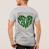 Nature Lover Green Gray Tri-Blend Shirt (Rückseite)
