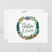 Nature Lover Postcard Postkarte (Vorne/Hinten)