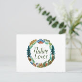 Nature Lover Postcard Postkarte (Stehend Vorderseite)