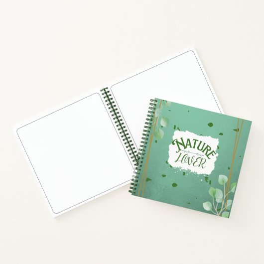 Nature Lover Spiral Notebook Blank Page Journal Notizblock (Innenseite)