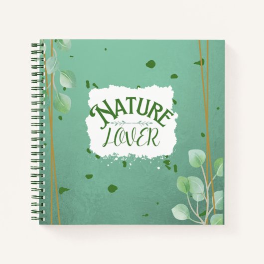 Nature Lover Spiral Notebook Blank Page Journal Notizblock (Vorderseite)