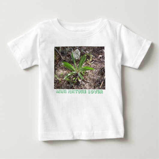 Nature Lover: Starten Sie sie klein Baby T-shirt (Vorderseite)