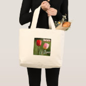 "Nature Lover" Tote Bag - Tulip Design Jumbo Stoffbeutel (Vorderseite (Produkt))