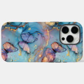 Nature Lovers Boho Marble Butterfly iPhone Case-Mate iPhone Hülle (Rückseite (Horizontal))