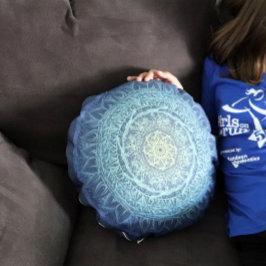 Nature Lovers Mandala Art Mandalase Design Rundes Kissen
