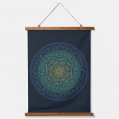 Nature Lovers Mandala Art Mandalase Design Wandteppich Mit Holzrahmen (Vorderseite)