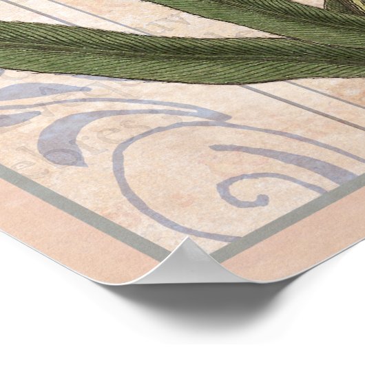 Nature Lover's Wall Art Wildblumen und Insekten Poster (Ecke)